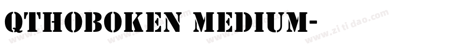 QTHoboken Medium字体转换